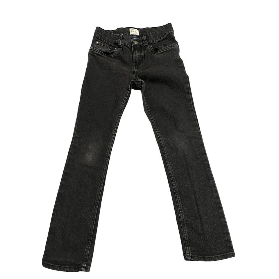 Pantalones de mezclilla elásticos ajustados negros talla 10 The Children's Place para niñas Foto 1 de 4