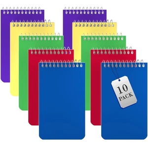 Kleine Notizbücher, Spiral Notizblöcke 3x5" - (10er Pack) Pocket Notizbuch, Memo Pa... - Bild 1 von 6