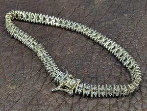 Signed Ross-Simons Tennis Bracelet Sterling Silver 925 7.25" - Picture 1 of 5