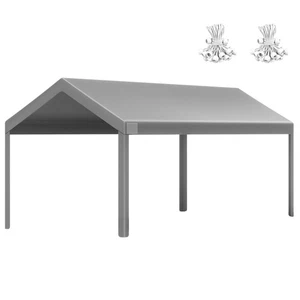 10x20 FT Heavy Duty Carport Replacement Canopy Cover, Durable Waterproof Gara... - Picture 1 of 8