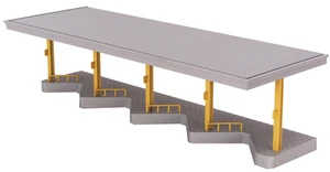 30-9071 MTH Spur O Busbahnhof Dock - Bild 1 von 3