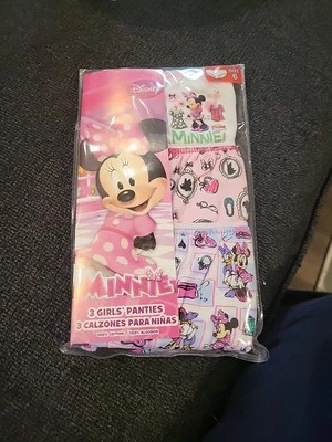 Disney Minnie Mouse 3 Pair Girls' Panties Underwear  Size 6 NWT - Image 1 of 4