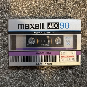 MAXELL MX 90 1982 USA TYPE IV BLANK CASSETTE TAPE (1) (SEALED) - Picture 1 of 3