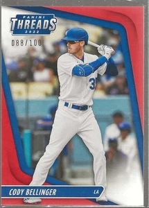 Cody Bellinger #24 Rosso /100 Cronache Panini 2022 - Fili - Foto 1 di 2