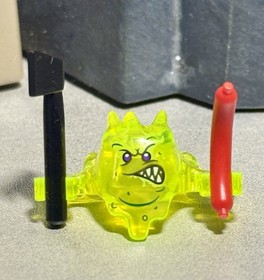 LEGO Minifigure Ninjago Skreemer 19861pb01 Mouth Lopsided Neon (70936) /w Assc