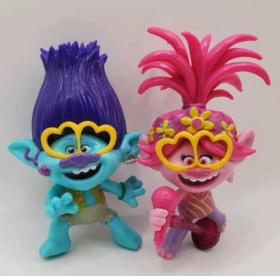 PERSONAJES DE BUCEO TROLLS World Tour - Amapola y Rama - Piscina NATACIÓN. Leer detalles Foto 1 de 4