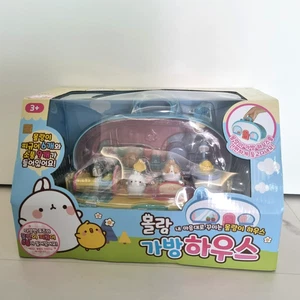Molang Bag House con 6 Personaggi Corea Personaggio Giocattolo Gioco di Ruolo Set - Foto 1 di 11