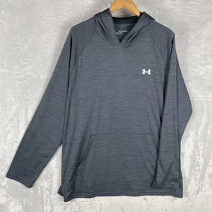 Under Armour Hoodie Mens 2XL Black Lightweight Workout Gym Running - Picture 1 of 5