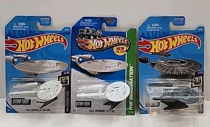 Hot Wheels 3 Stück Star Trek, 2 USA Enterprise NCC-1701, 1 U.S.S. Vengeance - Bild 1 von 8