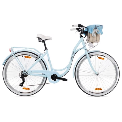 Goetze City Bike Mood 28 Zoll, 7-Gang Shimano, V-Brake, LED, Damenrad mit Korb! - Bild 1 von 4