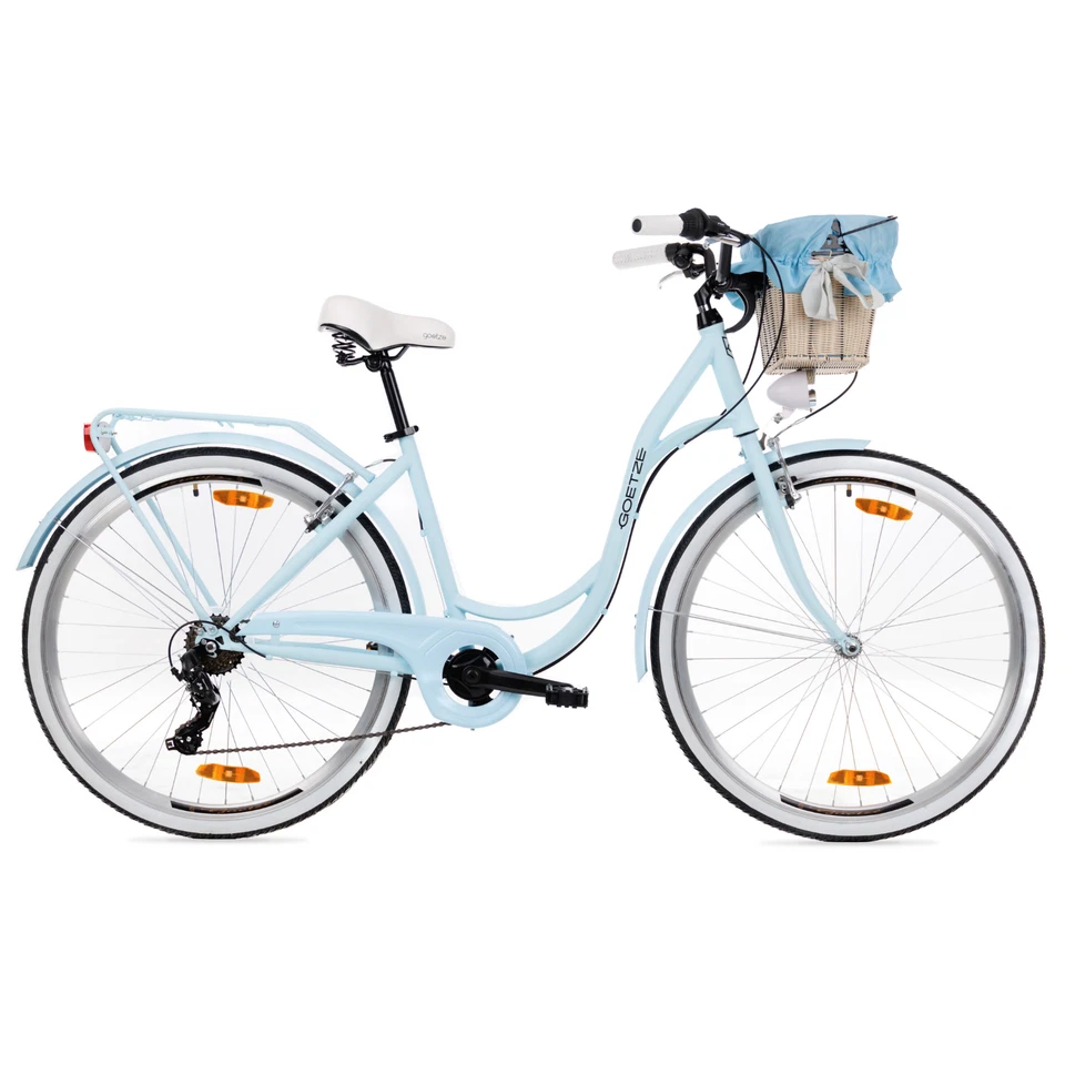 Goetze City Bike Mood 28 Zoll, 7-Gang Shimano, V-Brake, LED, Damenrad mit Korb! - Bild 1 von 4