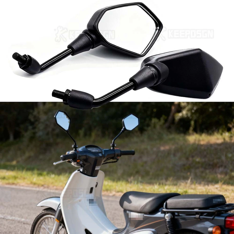 Espejos retrovisores negros para motocicleta Honda Metropolitan 50 CHF50 NCH50 NCW50 Foto 1 de 4