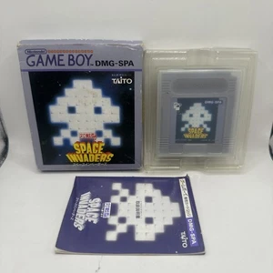 SPACE INVADERS • Nintendo Gameboy Game + Box/Manual 1990 Boxed Complete Japanese - Picture 1 of 9