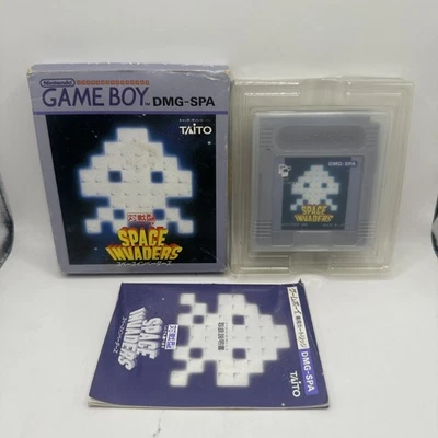 SPACE INVADERS • Nintendo Gameboy Game + Box/Manual 1990 Boxed Complete Japanese - Image 1 of 4