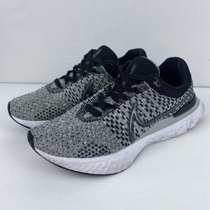 Zapatos para hombre Nike React Infinity Run Flyknit 3 'negro gris niebla' talla 10 DH5392-006 - Imagen 1 de 9