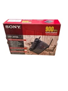 Sony Cordless Phone Digital Answering Machine Gray 900mhz SPP-A946 - Zdjęcie 1 z 7