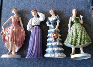 4er Set Vintage Goebel Lady Figuren West Germany aus 4er Serie 1984-88 - Bild 1 von 9