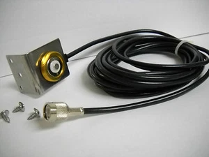 NMO L BRACKET FENDER MOUNT WITH TNC CONNECTOR 15.5' RG-58 CABLE MADE IN USA - Picture 1 of 2