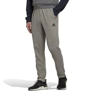 Men's adidas AEROREADY Game and Go Tapered Pants Size Large Grey Heather NEW - Picture 1 of 4