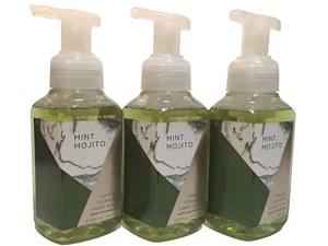 NEW 3 BATH & BODY WORKS MINT MOJITO GENTLE FOAMING HAND SOAP 8.75 FL OZ WASH - Picture 1 of 3