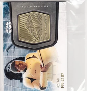 Topps Star Wars Force Awakens Series 2 Gold Medallion #4 FN-2187 Finn 32/60 - Picture 1 of 1
