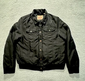 Levi Strauss & Co Boy/Girl Jacket L Black-Snap Button Up Thermal Insulation  - Picture 1 of 16