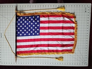 AMERICAIN SCHOOL FLAG 50 STAR TASSEL - Picture 1 of 4