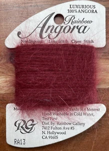 Rainbow Gallery - Rainbow Angora - RA13- Burgundy DISC - Picture 1 of 1