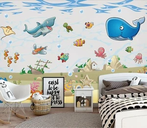 3D Whale Bubble 1147NA Jesus Religion God Wall Paper Wall Print Decal Mural Ava - Picture 1 of 6