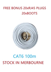 Cat6 Network Cable 100m Ethernet LAN UTP PoE CCA Un-terminated Cheapest White - Picture 1 of 1
