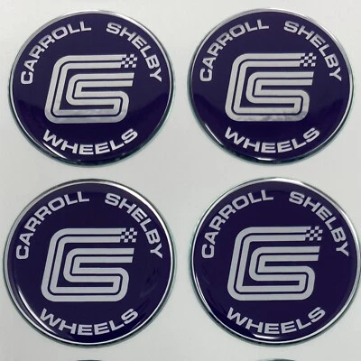 RARE HTF Shelby Cobra Ford Mustang  wheel Emblems center cap decals steering NOS - Image 1 of 4