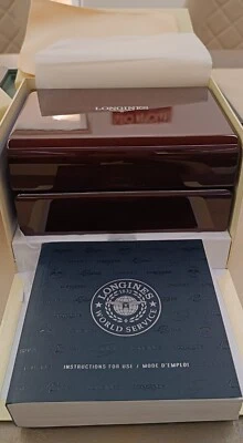 Scatola originale Longines NUOVA in legno completa di libretto e controscatola  - Immagine 1 di 4