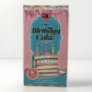 Glamlite Dessert Lip Gloss Oil Hybrid + Liner Kit: Birthday Cake Vitamin Infused - Picture 1 of 8