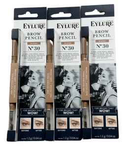3 Pack - Eylure Firm Texture Eye Brow Pencil 30 Blonde - New in Box - Picture 1 of 4