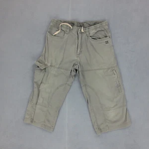 Short Cargo Long Vintage Y2K Oxbow Homme S Kaki Randonnée Pantacourt Coton Zip - Imagen 1 de 21
