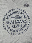 Women's Nike Dri Fit Nfl Seattle Seahawks Xlviii Super Bowl V Neck Size M #2389