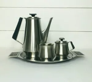 Vintage International Silver Fashion Stainless Coffee Set - Picture 1 of 8