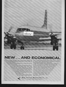  NIHON AEROPLANE MANUFACTURING CO 1968 YS-11 PROP-JET NEU & SPARSAME ANZEIGE - Bild 1 von 1