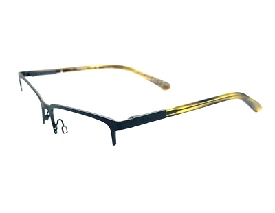 ORIGINAL DRAGON DR2014 073 Matte Gunmetal/Pine Wood Men Eyeglasses 55mm 17 145 - Image 1 of 4