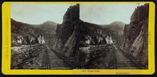 Photo of Stereograph,Eagle Gap,Truckee River,California,Railroad Tracks,c1865