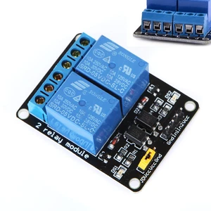 5V 2 Channel Relay Module Board Shield For PIC AVR DSP ARM MCU Arduino Durable - Picture 1 of 5