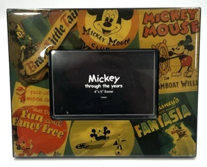 Vintage Walt Disney Mickey Mouse im Laufe der Jahre 4"×6" Fotorahmen - Bild 1 von 7
