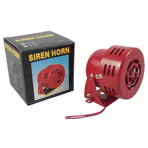 ALARMA ANTIAÉREA CIVIL ROJA 12V BOCINA ALARMA TORNADO MOTOR IMPULSADO FUEGO - Imagen 1 de 6