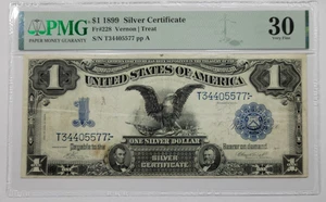 1899 $1 Black Eagle Silver Certificate PMG VF30 Fr 228 One Dollar *K235 - Picture 1 of 4