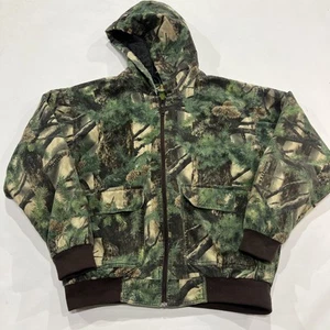 Vtg Cabelas Seclusion Konifer Pine Camo Jacket Y2K Hiphop Skater Fashion - Picture 1 of 3