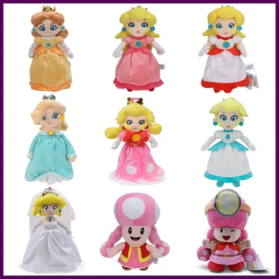 Juguete de peluche de dibujos animados Mario princesa melocotón margarita sapo Rosalina Pauline Mario Foto 1 de 4