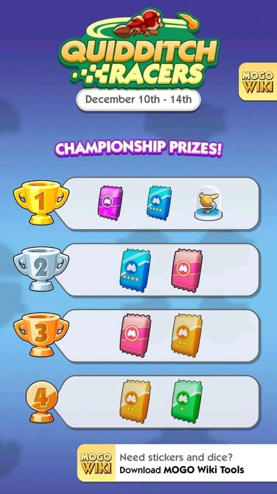 Монополия Go_ГОНЩИКИ КВИДДИЧА - ТОЛЬКО ПОБЕДА ЧЕМПИОНА. - Изображение 1 из 2