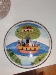 Villeroy & Boch Naif Candy Dish 6 Inches Noah's Ark Large Candy Trinket Box - Picture 1 of 3