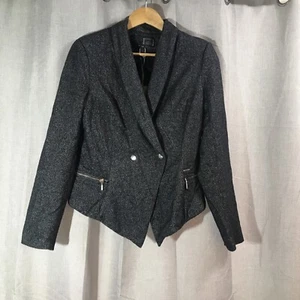Firetrap Carlotta Womens Jacket / Coat Size M / Coalmix Metallic NWT - Picture 1 of 23