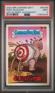 2024 Garbage Pail Kids Chrome 7 Art Rory McQueen AUTO RA-0M - Picture 1 of 2